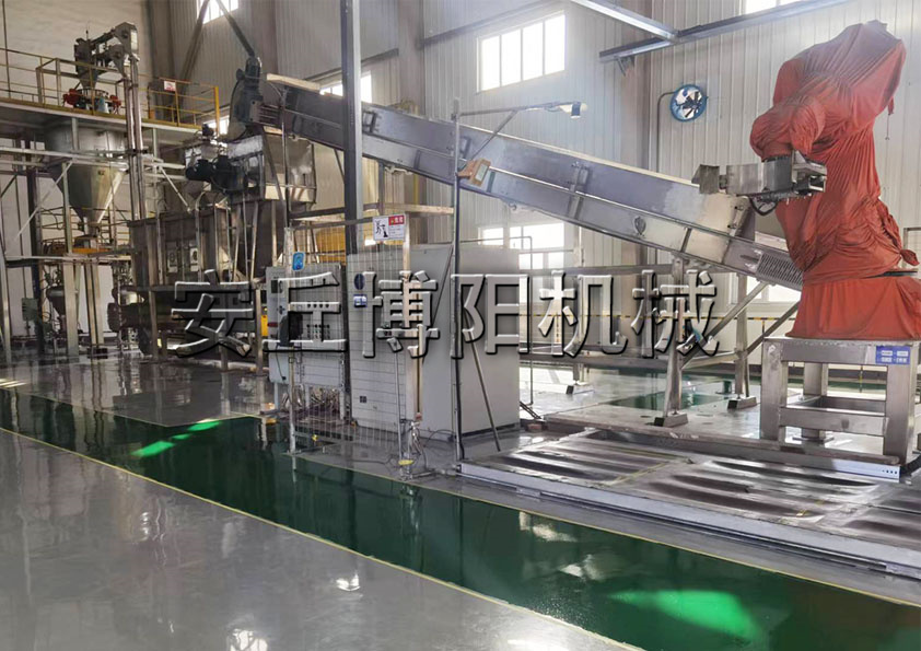 安丘博陽機械氧化鋁自動機械手拆包機能實現(xiàn)全自動化嗎？