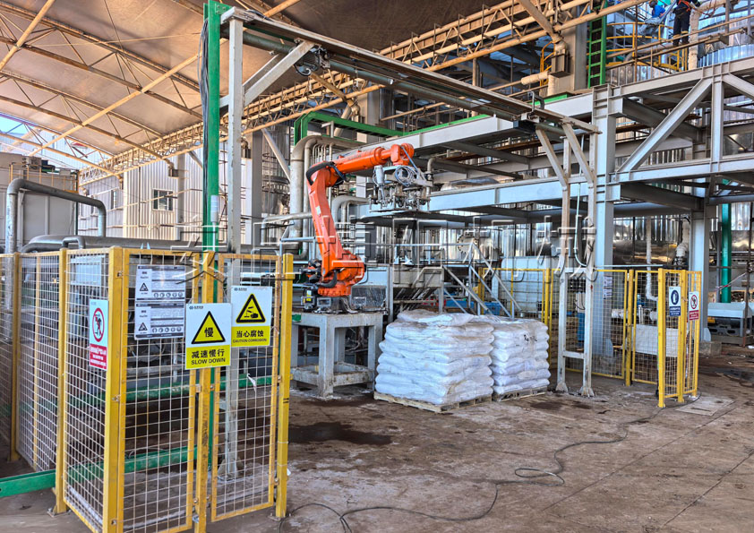 三氯化鐵自動拆包機械手的工作原理和特點是什么？